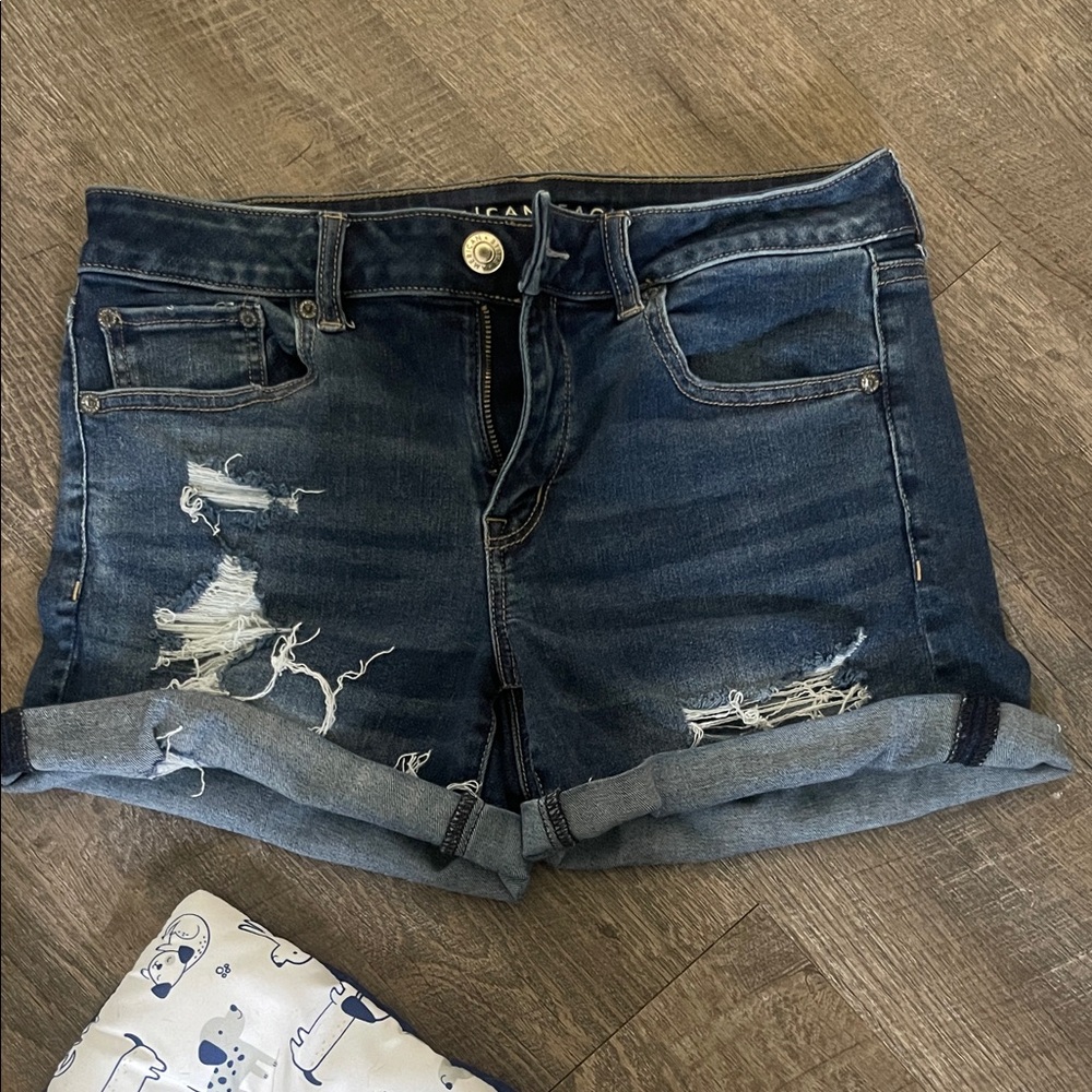 AE Distressed Jean Shorts